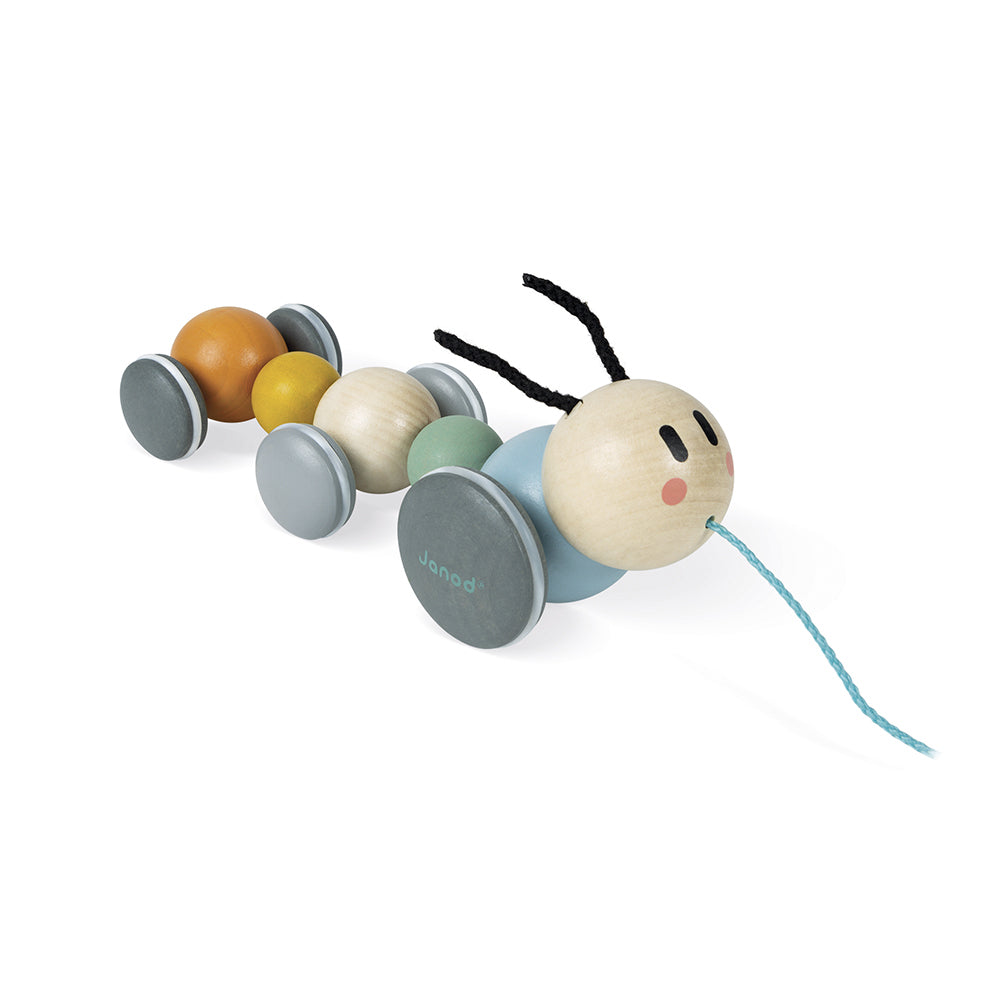 Janod Sweet Cocoon - Trekfiguur Rups, Janod