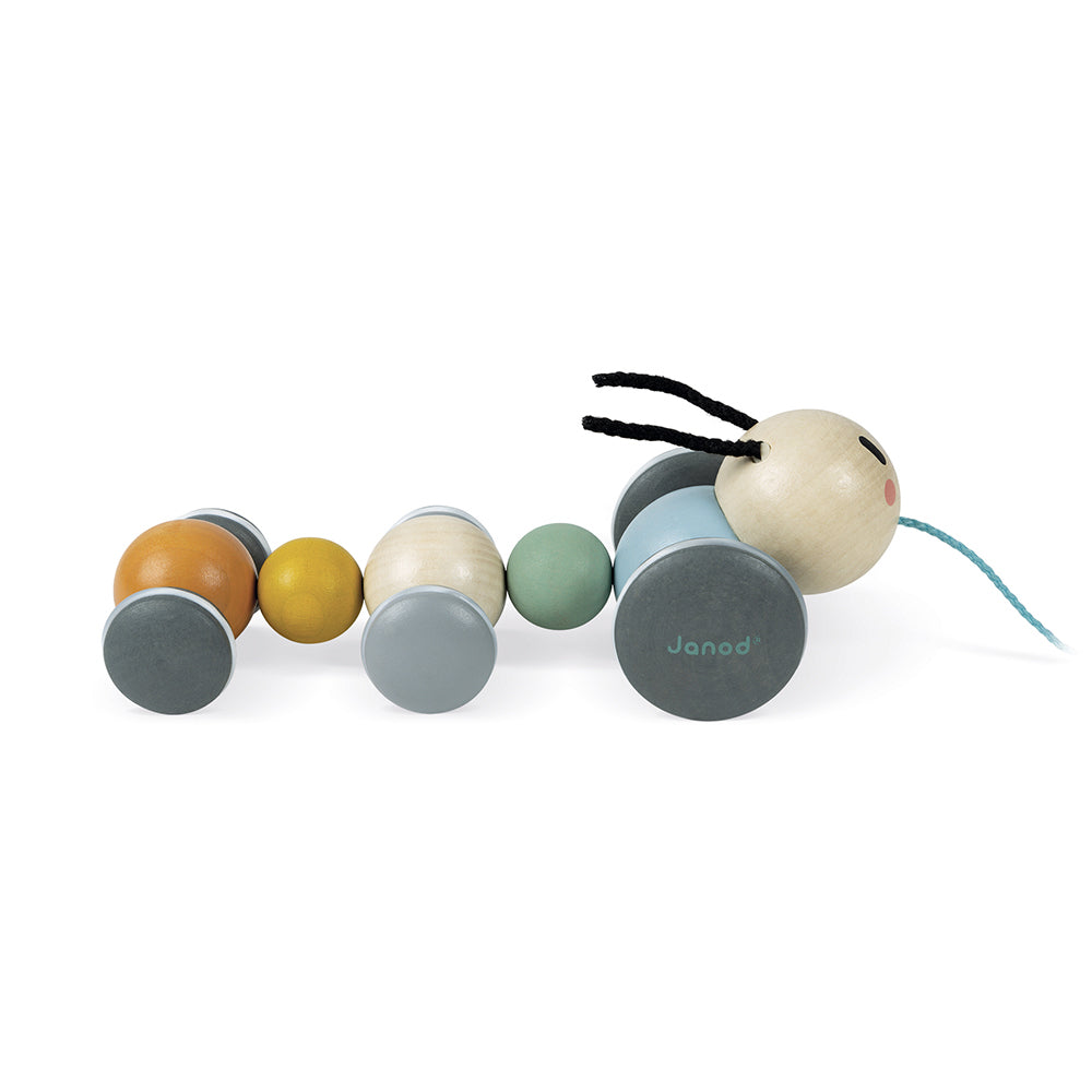 Janod Sweet Cocoon - Trekfiguur Rups, Janod