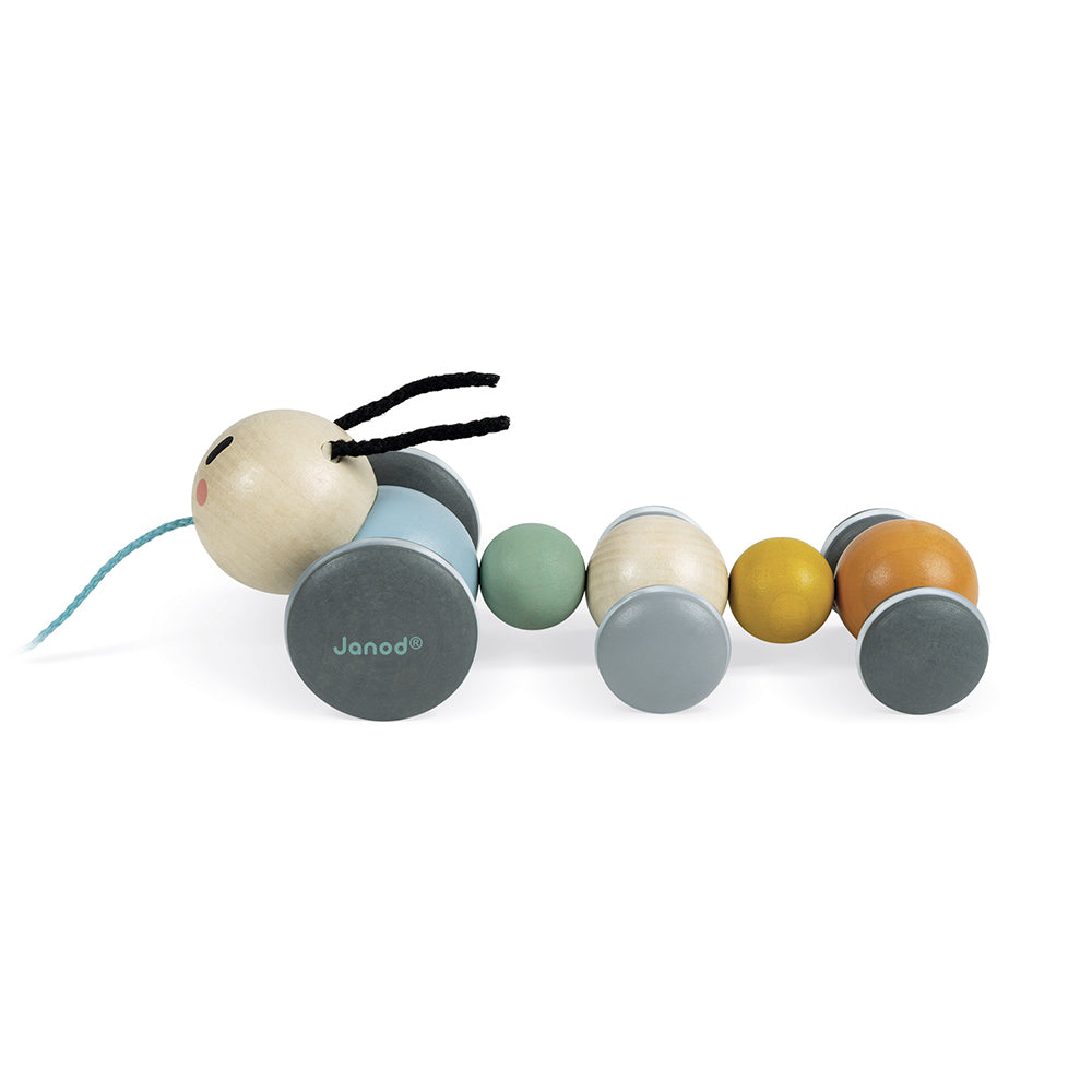 Janod Sweet Cocoon - Trekfiguur Rups, Janod