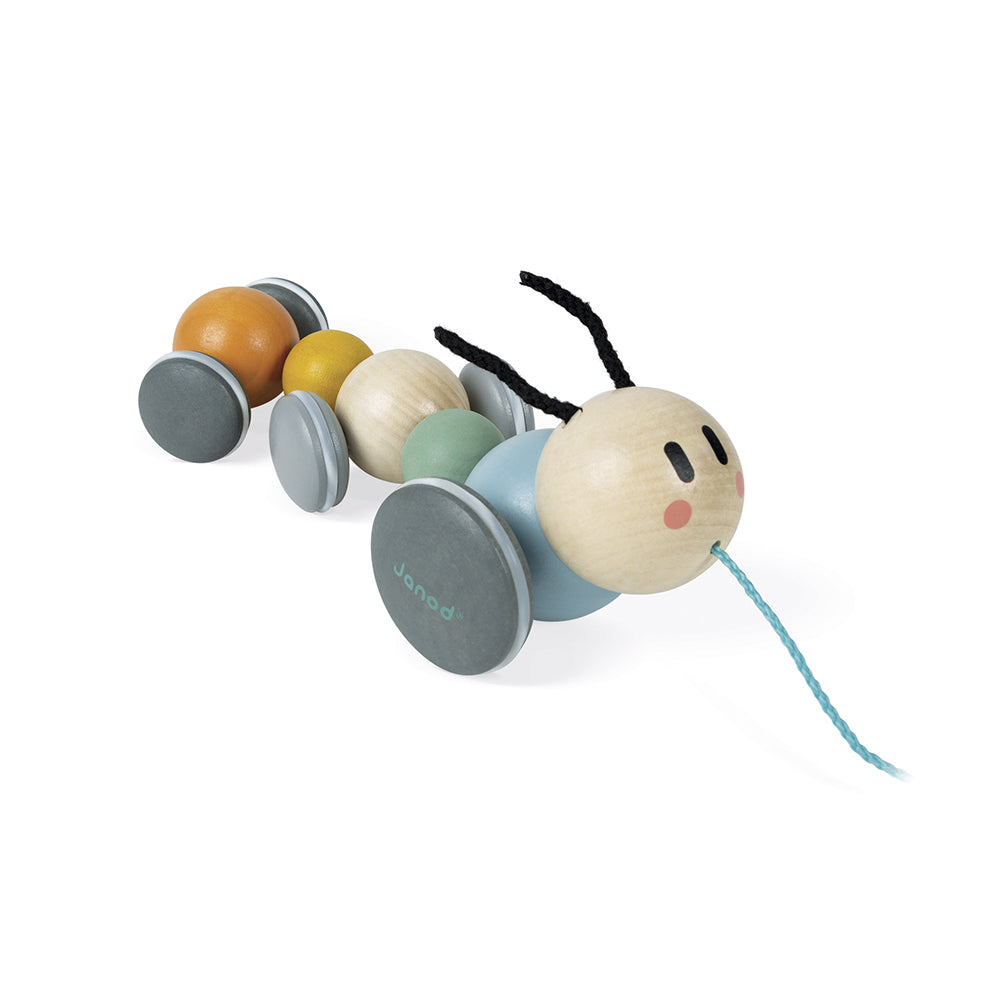 Janod Sweet Cocoon - Trekfiguur Rups, Janod