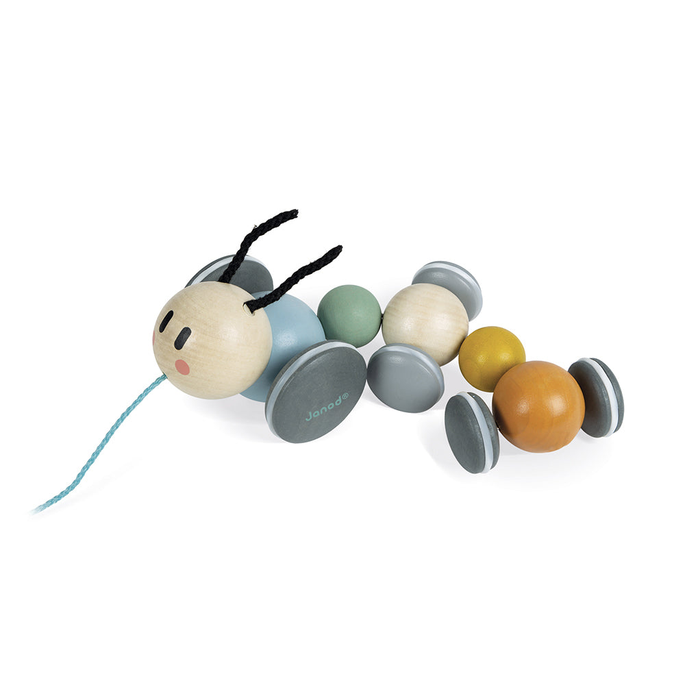 Janod Sweet Cocoon - Trekfiguur Rups, Janod
