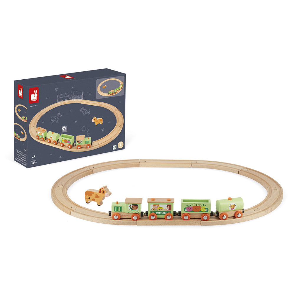 Janod Story - Boerderij Trein Met Rails, Janod