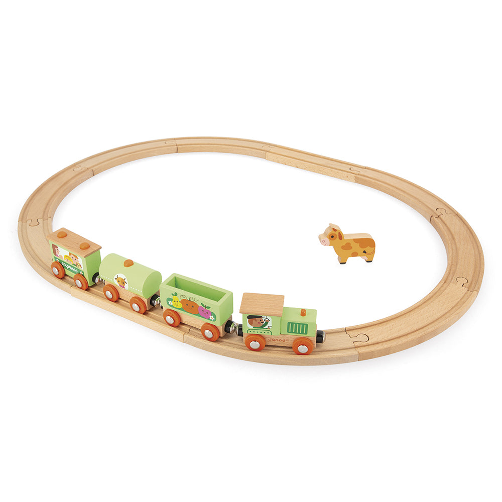 Janod Story - Boerderij Trein Met Rails, Janod