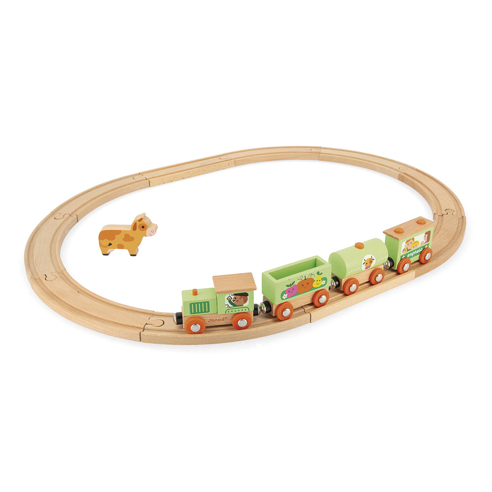 Janod Story - Boerderij Trein Met Rails, Janod