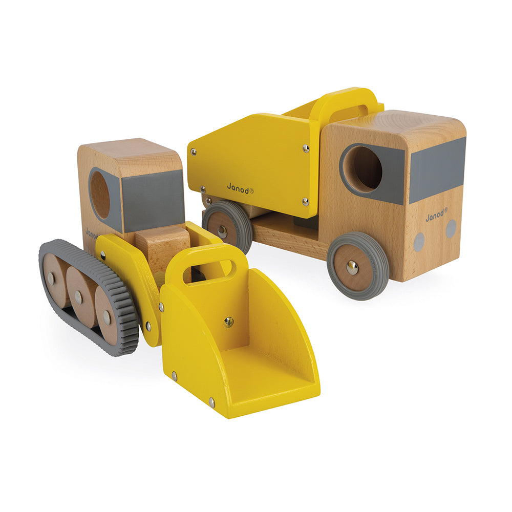 Janod Bolid - Kiepwagen En Bulldozer, Janod