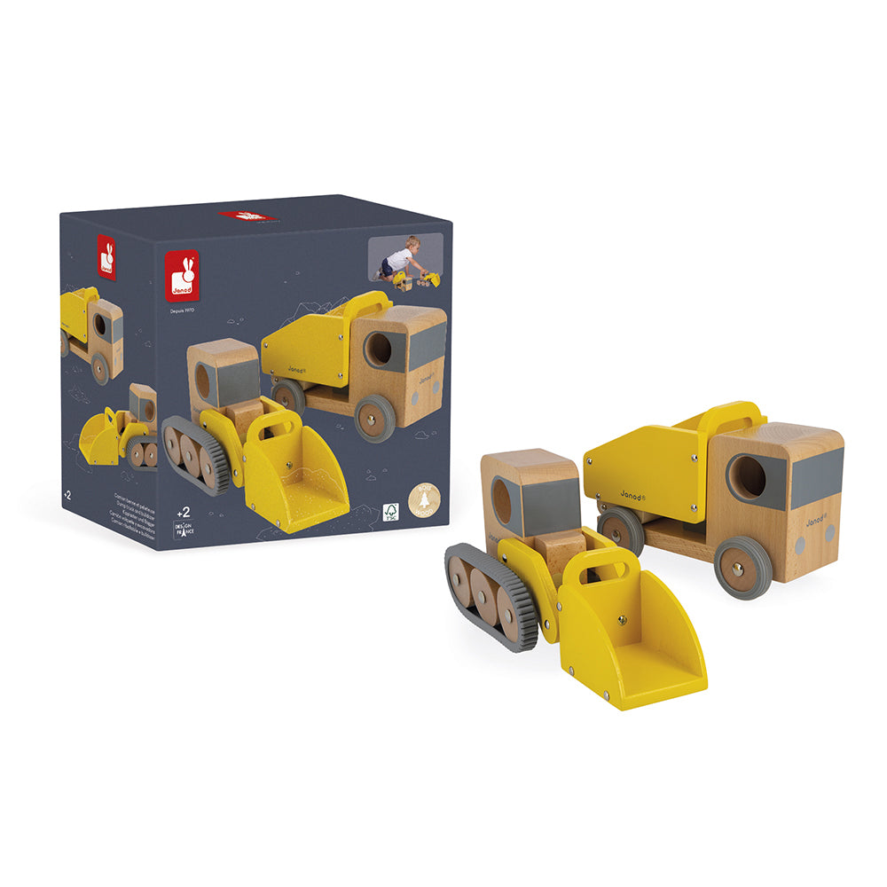 Janod Bolid - Kiepwagen En Bulldozer, Janod