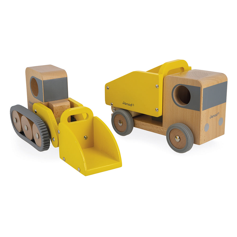 Janod Bolid - Kiepwagen En Bulldozer, Janod