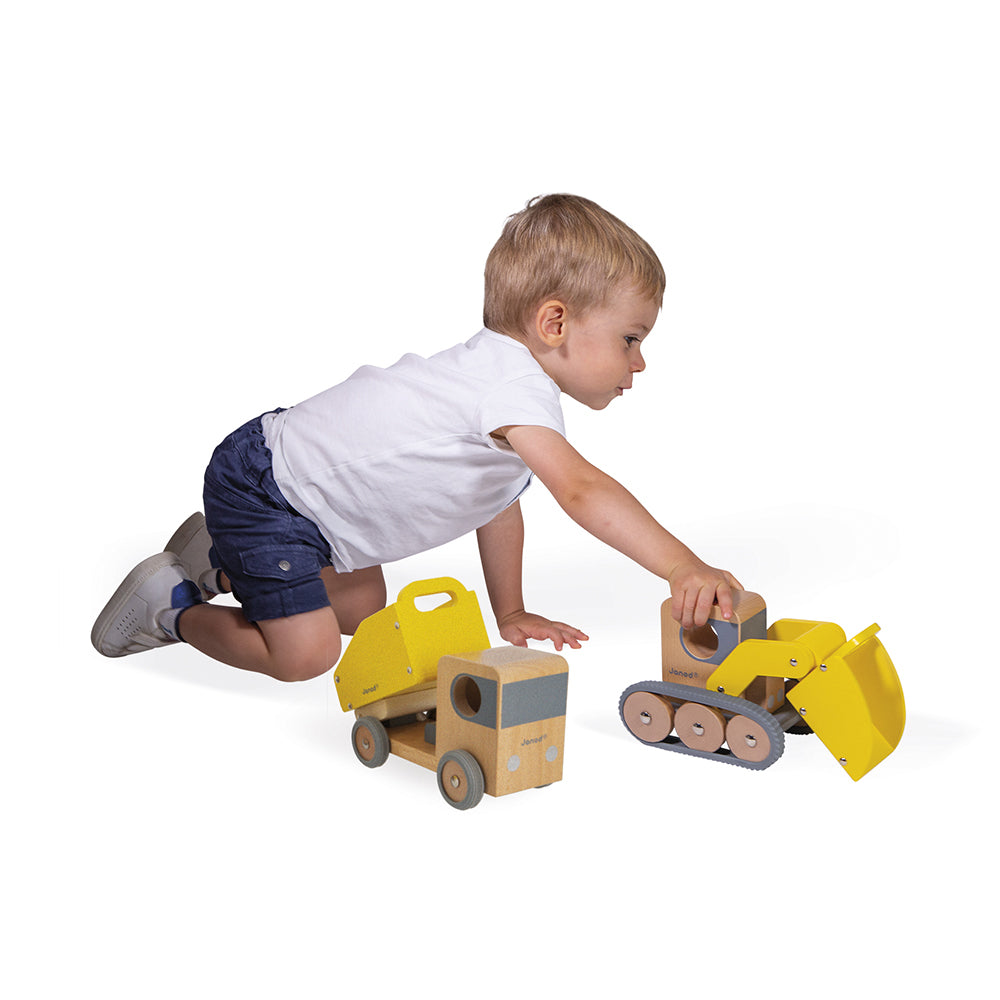 Janod Bolid - Kiepwagen En Bulldozer, Janod