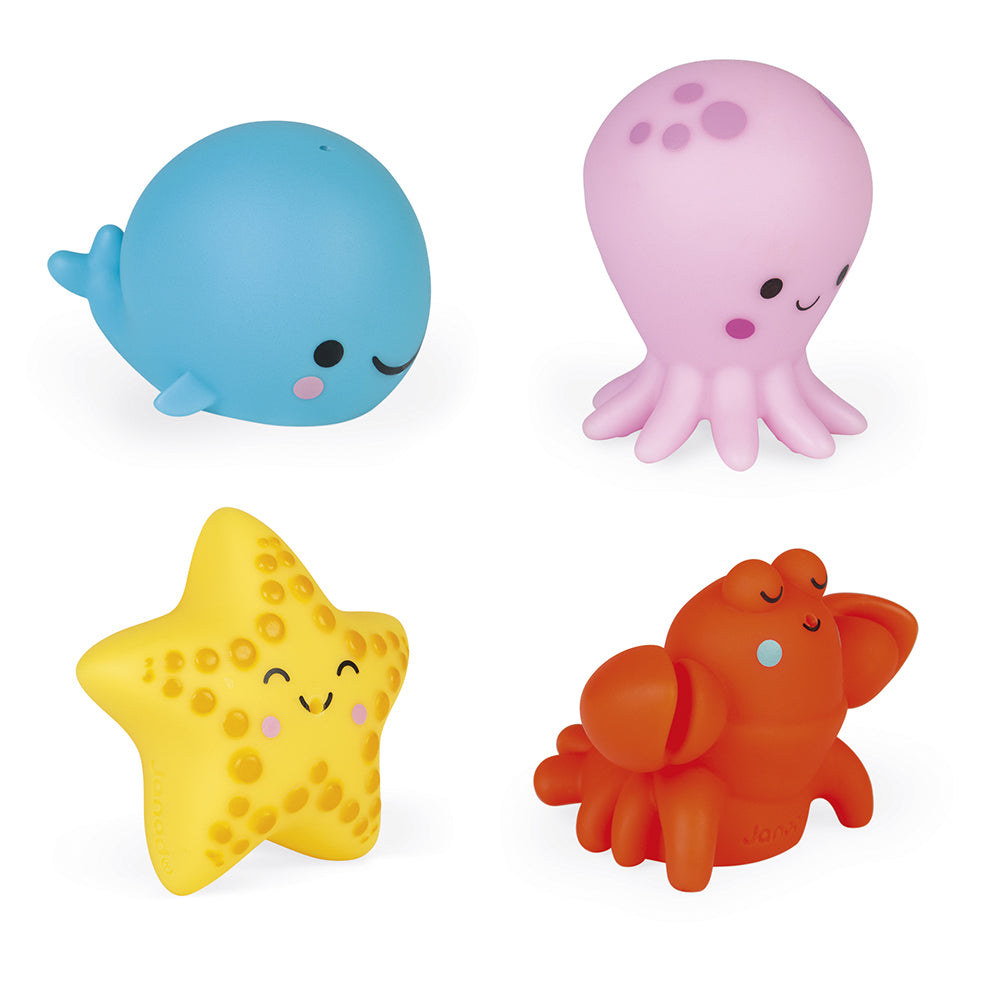 Janod Badspeelgoed - Spuitfiguur Zeedieren, Janod
