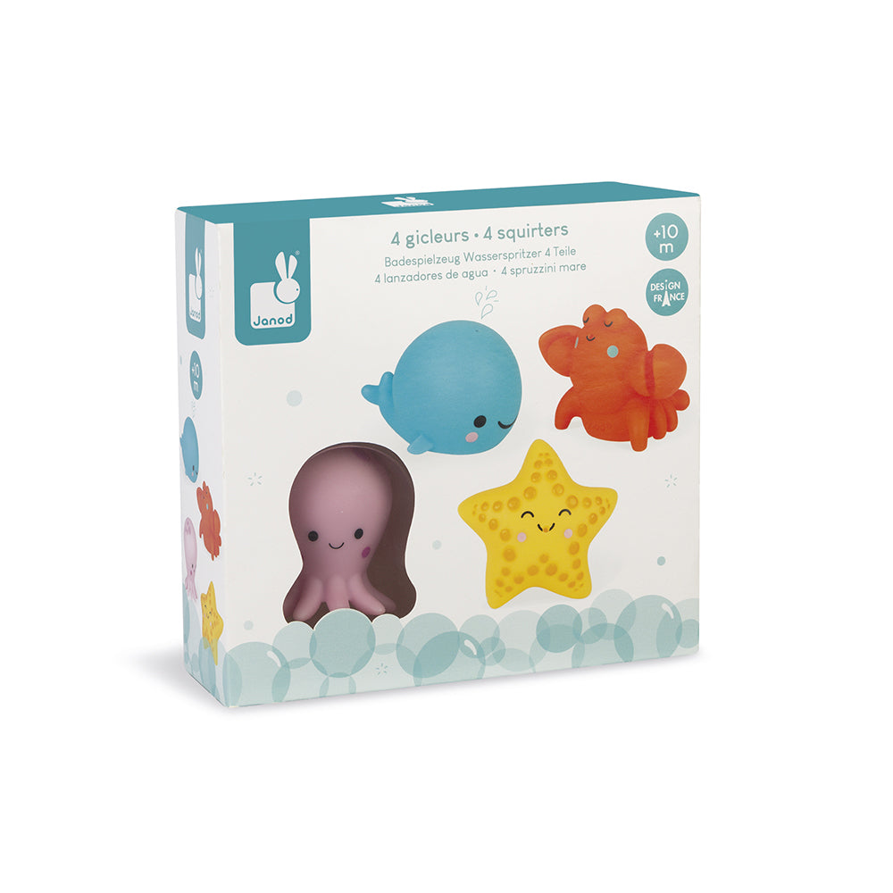 Janod Badspeelgoed - Spuitfiguur Zeedieren, Janod