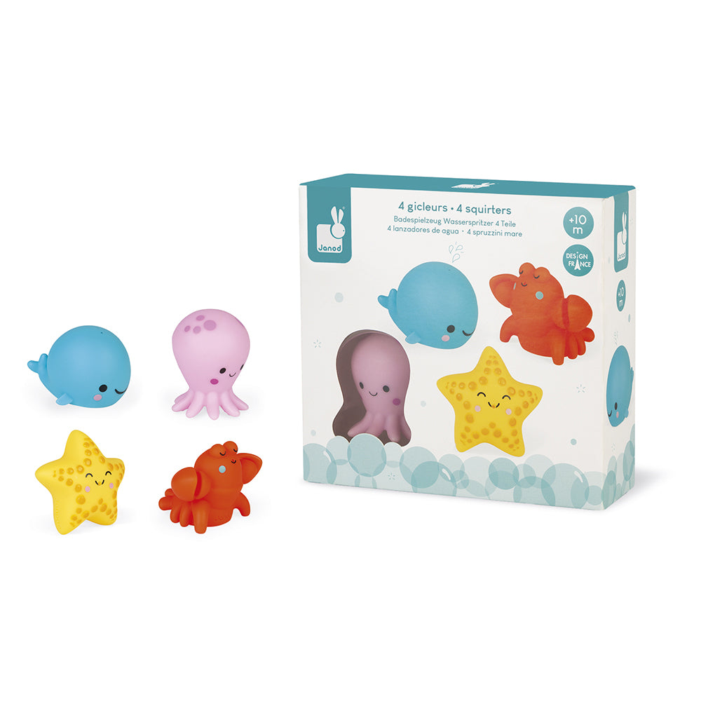 Janod Badspeelgoed - Spuitfiguur Zeedieren, Janod