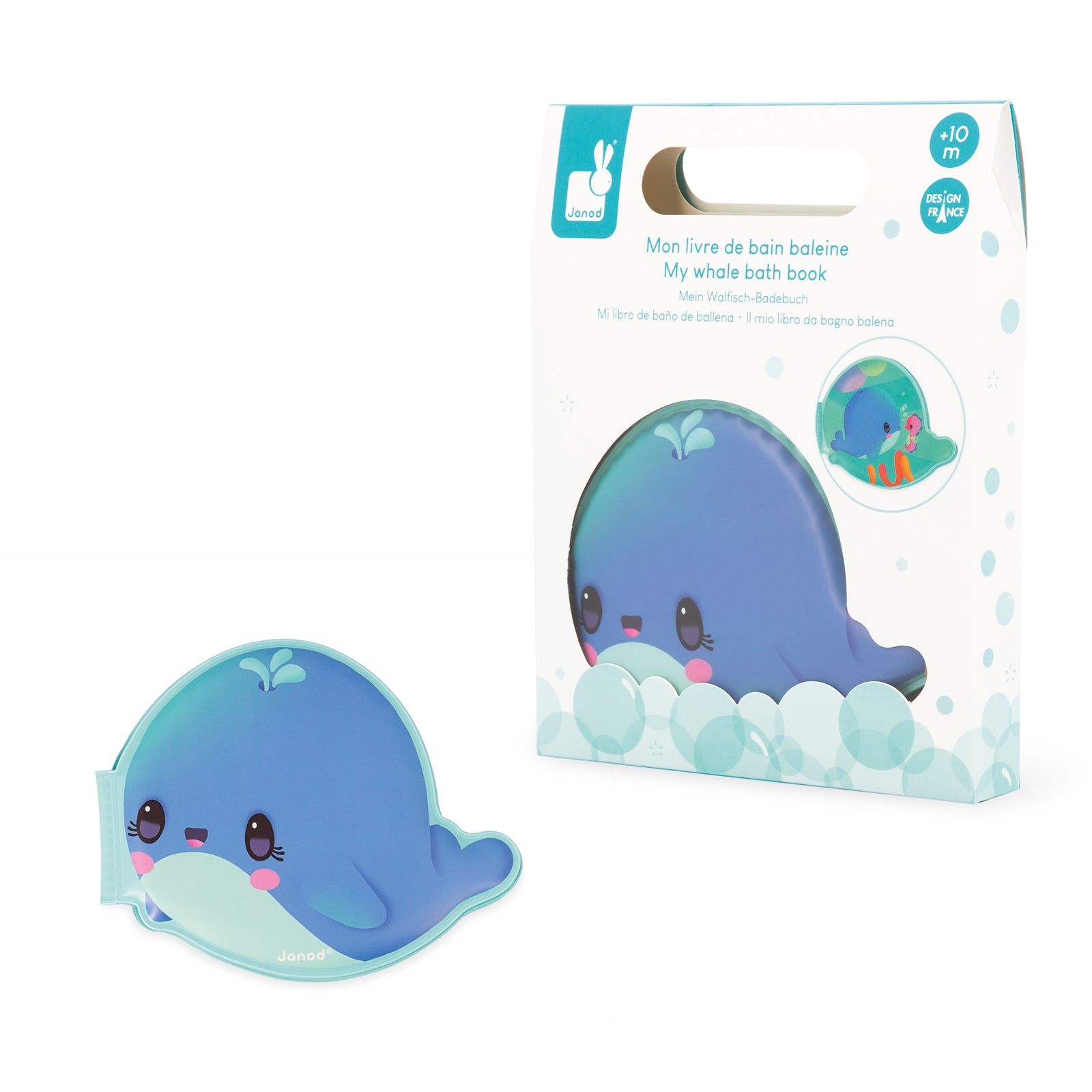 Janod Badspeelgoed - Badboek Mijn Walvis, Janod