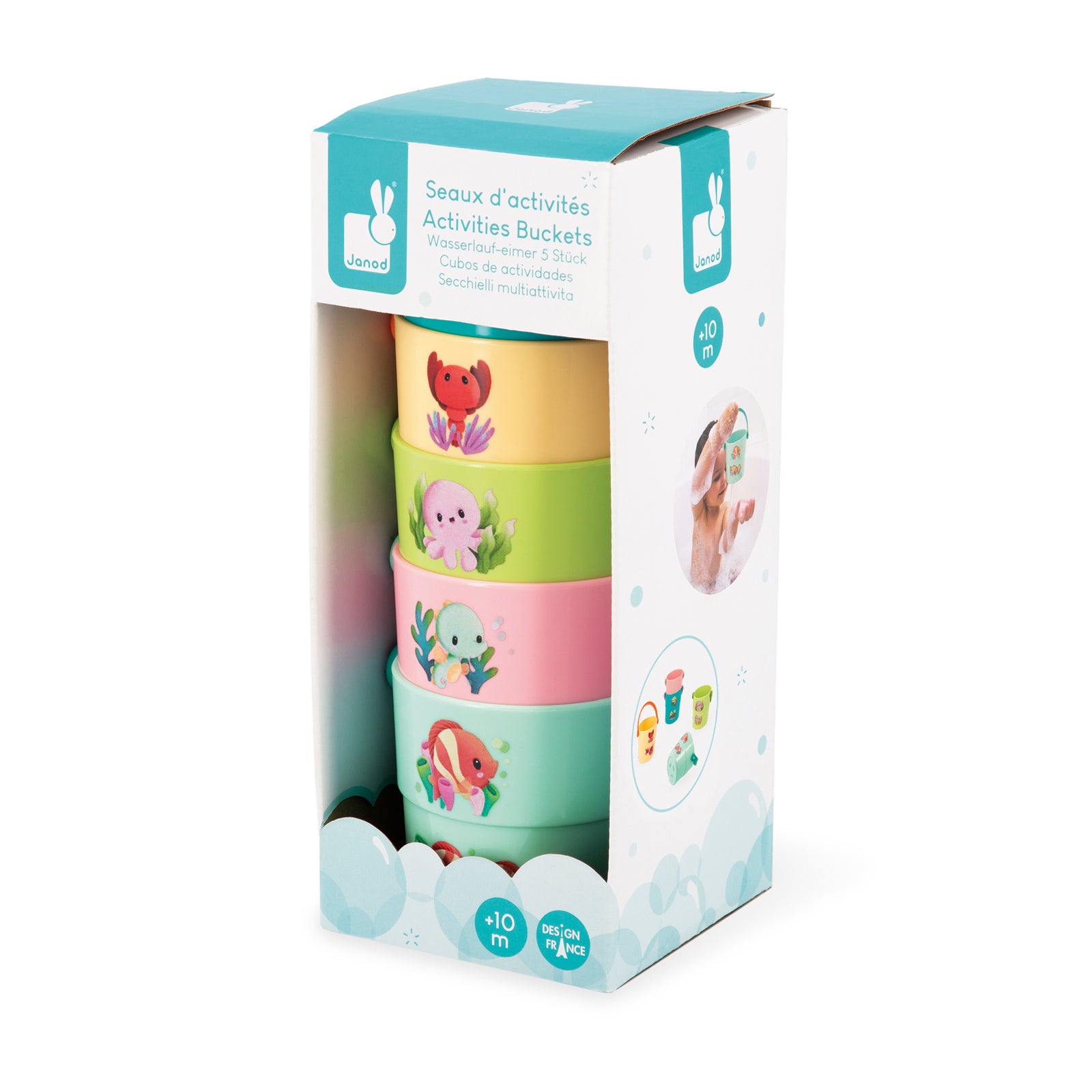 Janod Badspeelgoed - Bademmertjes De Baby Dieren, Janod
