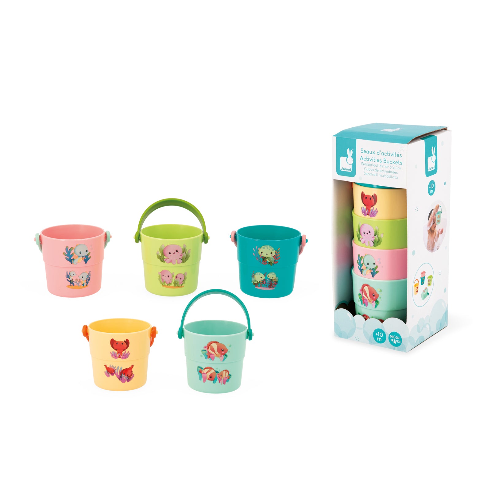 Janod Badspeelgoed - Bademmertjes De Baby Dieren, Janod