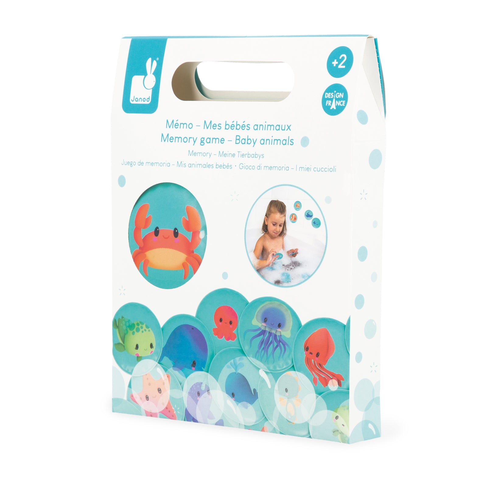 Janod Badspeelgoed - Memospel Baby Dieren, Janod