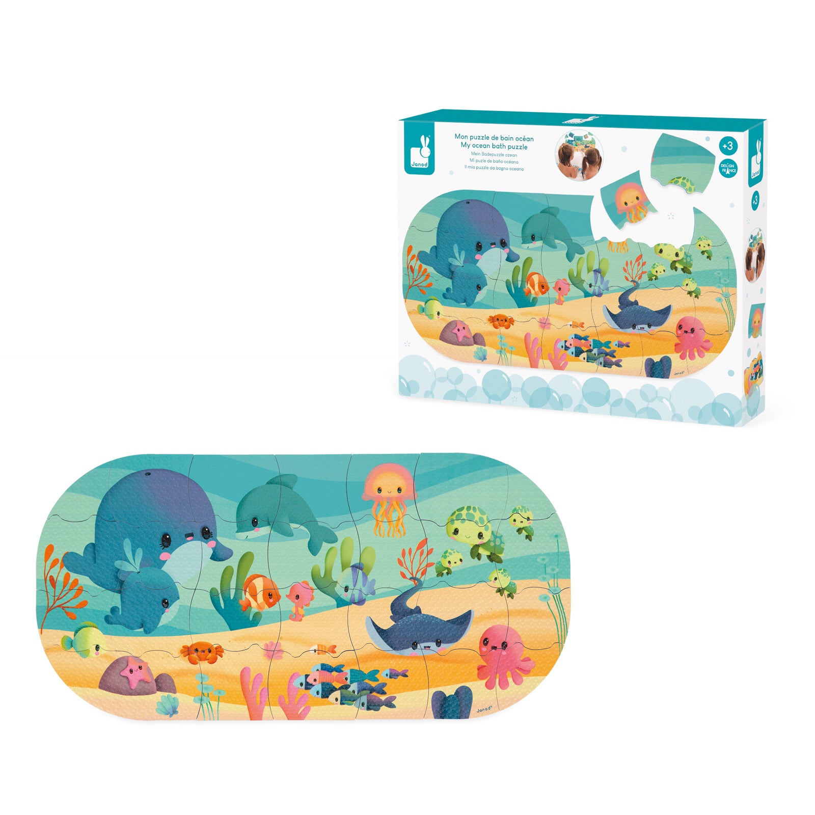 Janod Badspeelgoed - Badpuzzel Mijn Oceaan, Janod