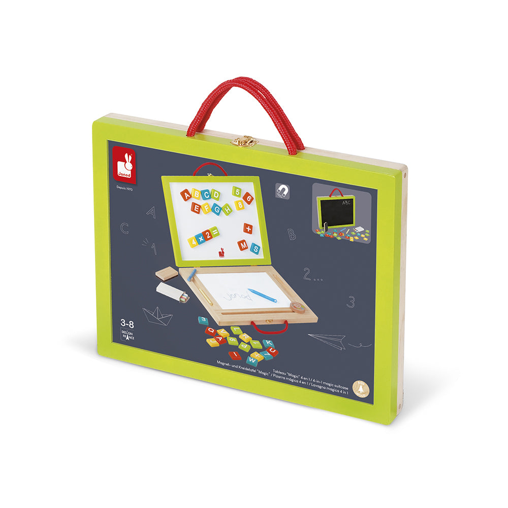 Janod Schoolbord - Speelkoffer 4-In-1, Janod