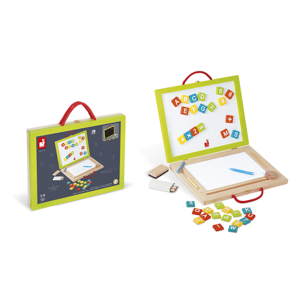 Janod Schoolbord - Speelkoffer 4-In-1, Janod