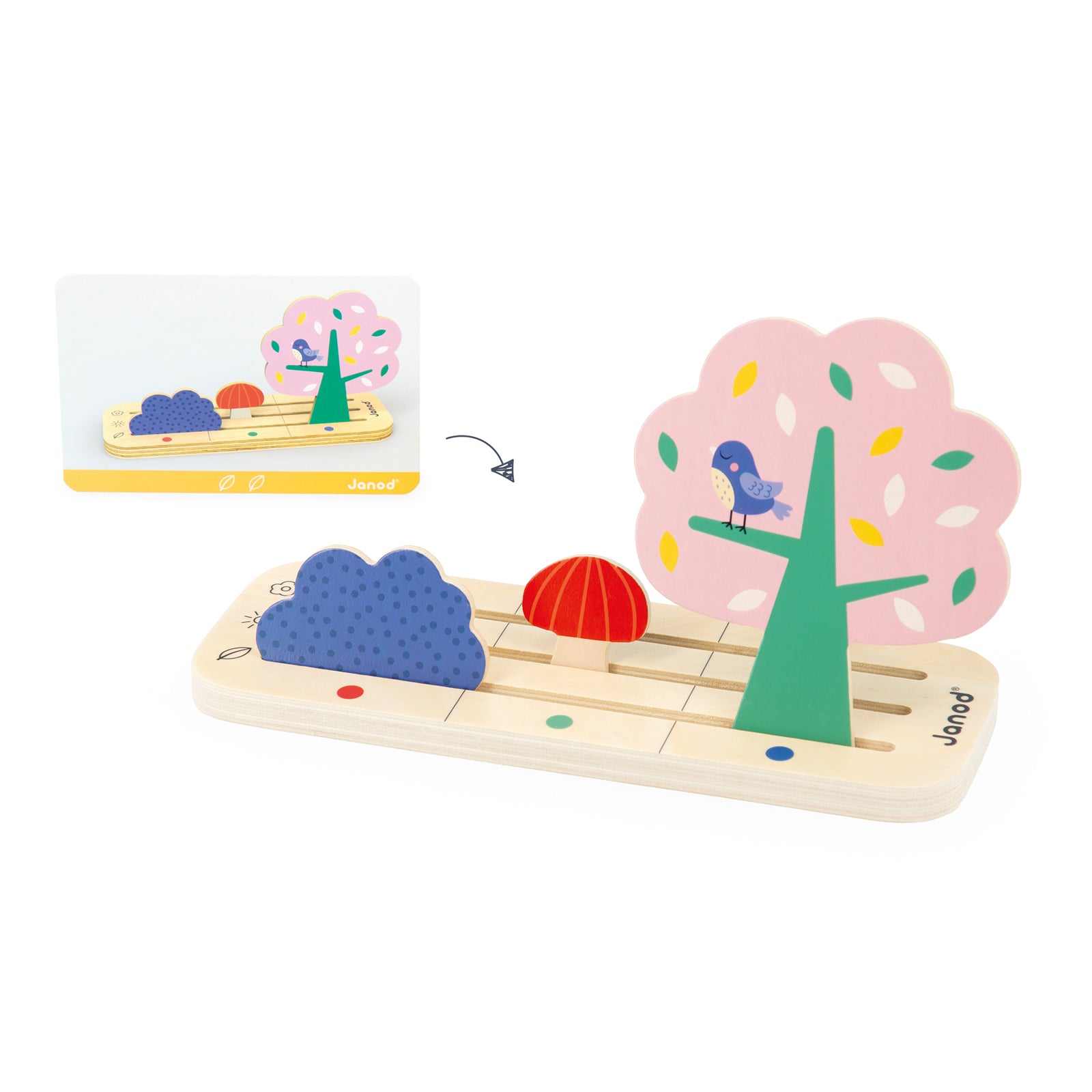 Janod Pedagogie - Vind Je Plaats In De Tuin, Janod