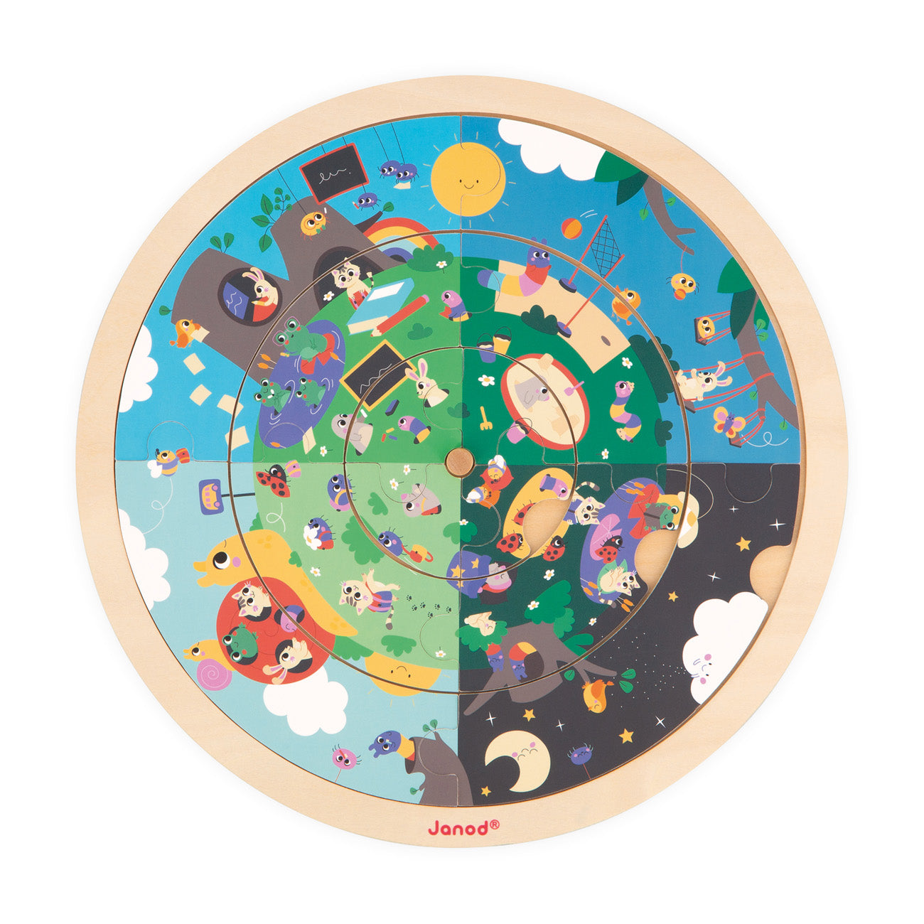 Janod - De Tuin Ronde Puzzel, Janod