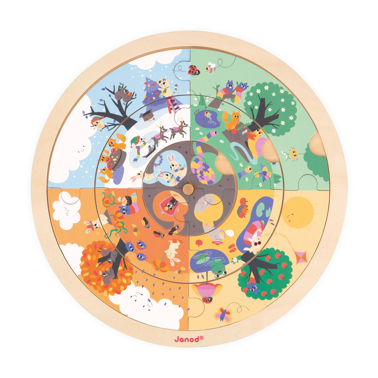 Janod - De Tuin Ronde Puzzel, Janod