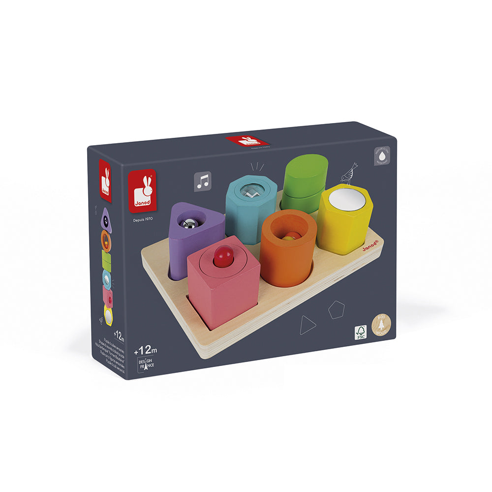 Janod I Wood - Vorm En Geluid Puzzel, Janod