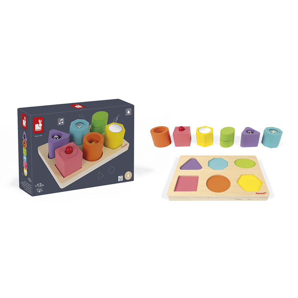 Janod I Wood - Vorm En Geluid Puzzel, Janod