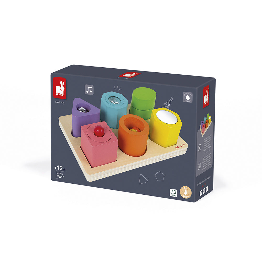 Janod I Wood - Vorm En Geluid Puzzel, Janod
