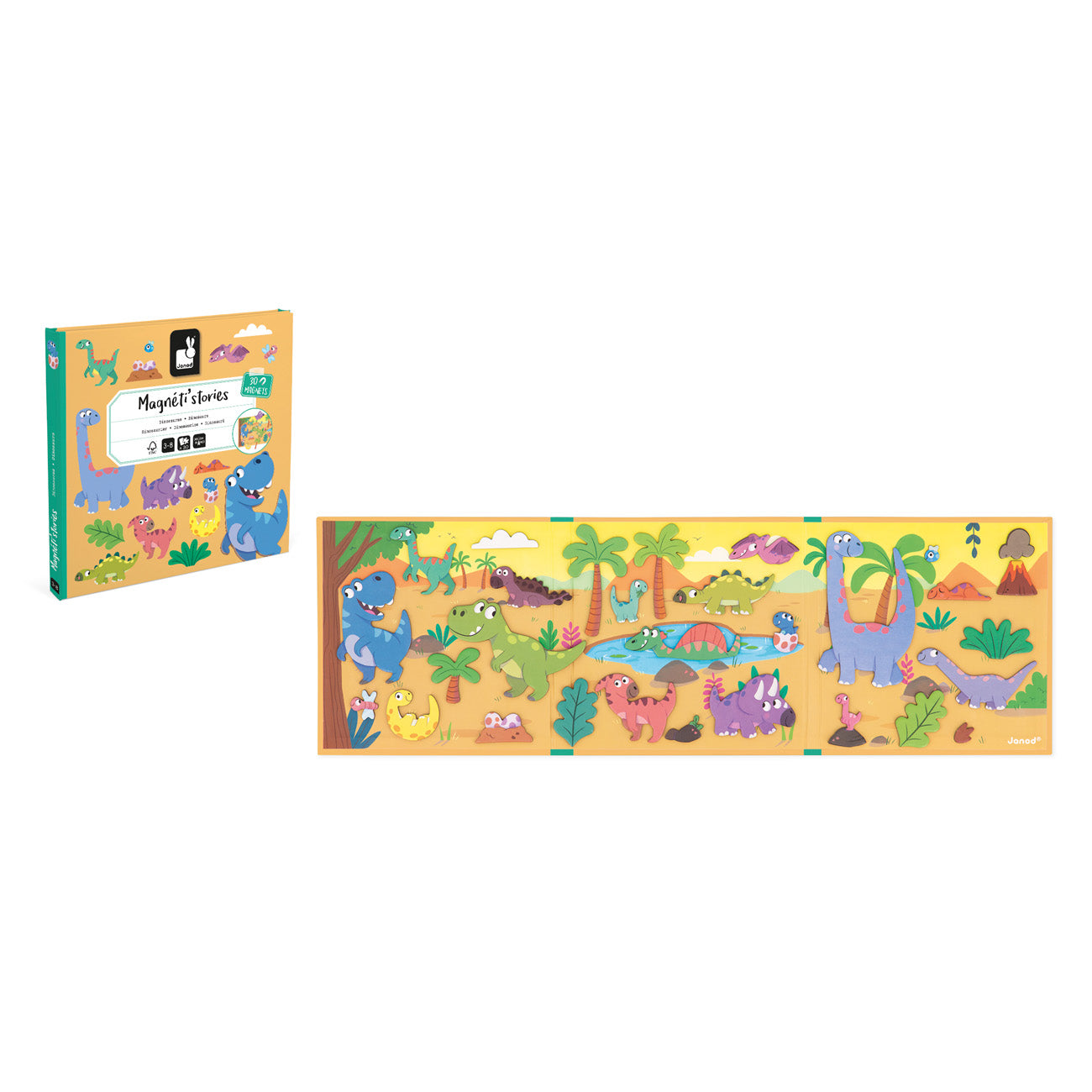 Janod Magneti Stories - Dinosaurus, Janod