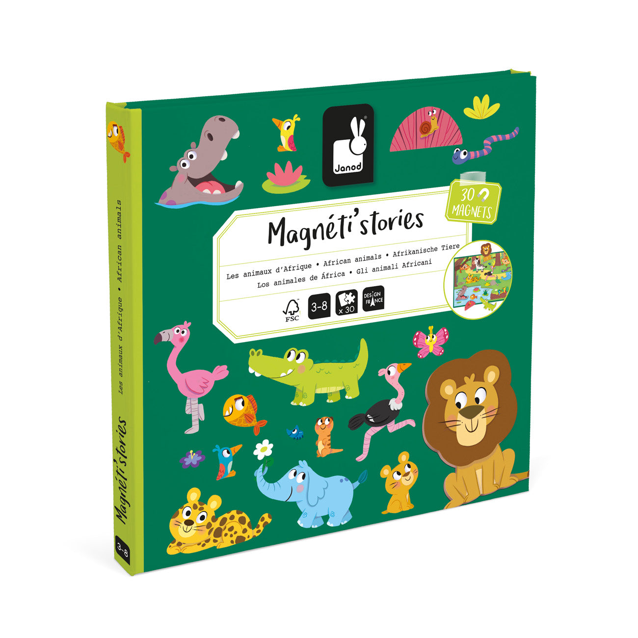 Janod Magneti Stories - Afrikaanse Dieren, Janod