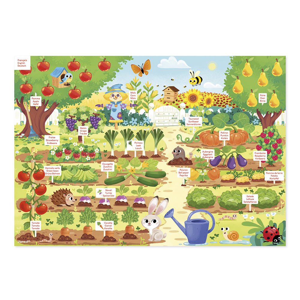 Janod Magneetbord - Moestuin, Janod