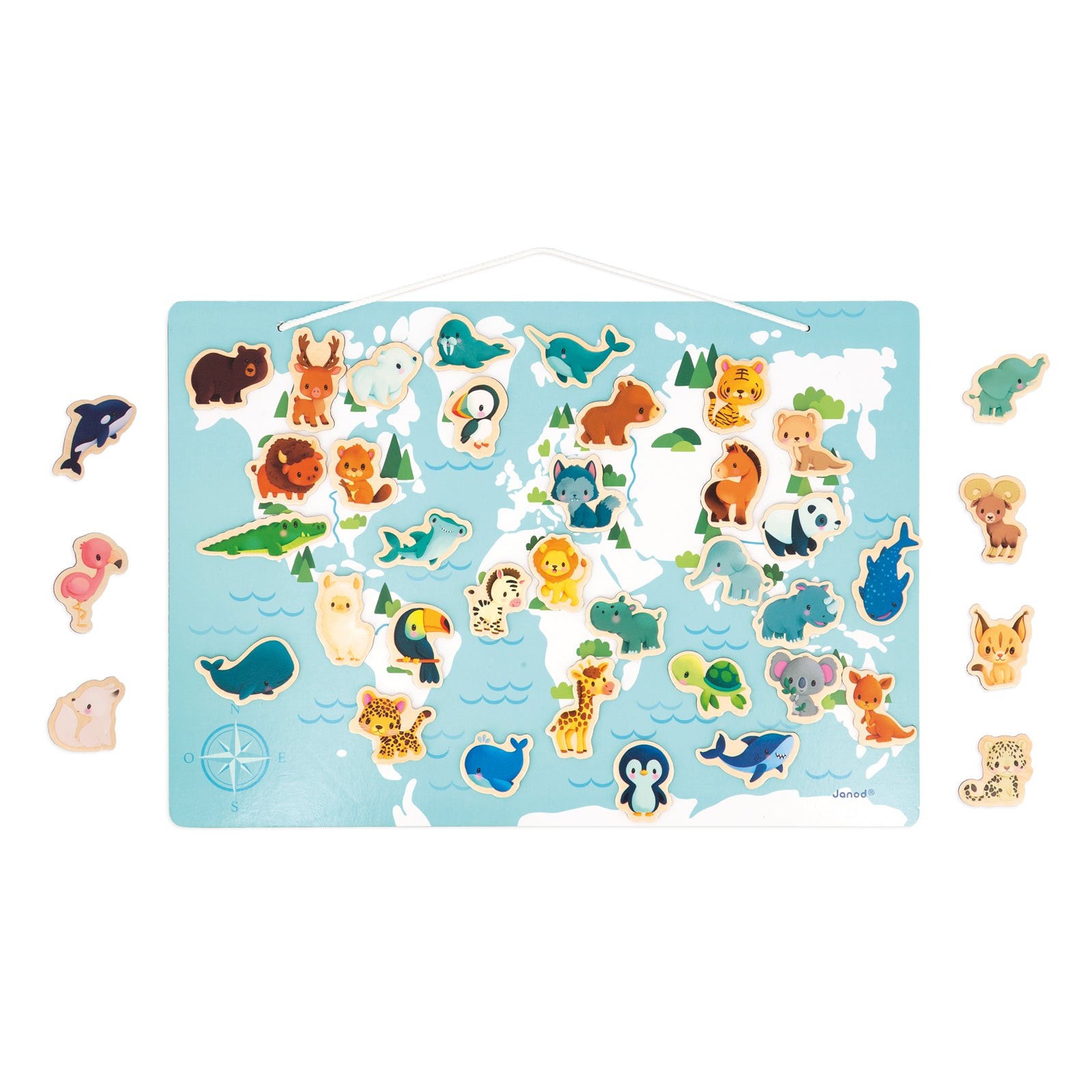 Janod Magneetbord - De Wereld Minikids, Janod