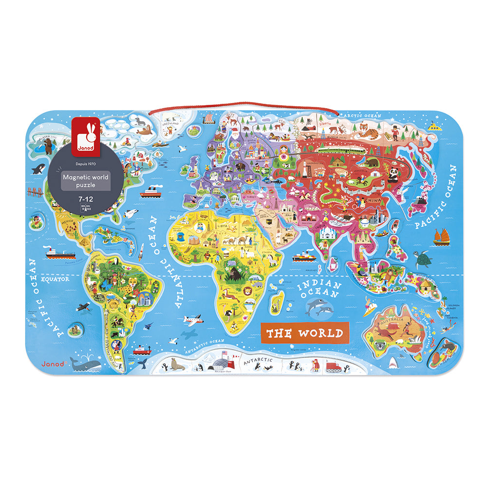 Janod Magneetbord - De Wereld (Eng), Janod
