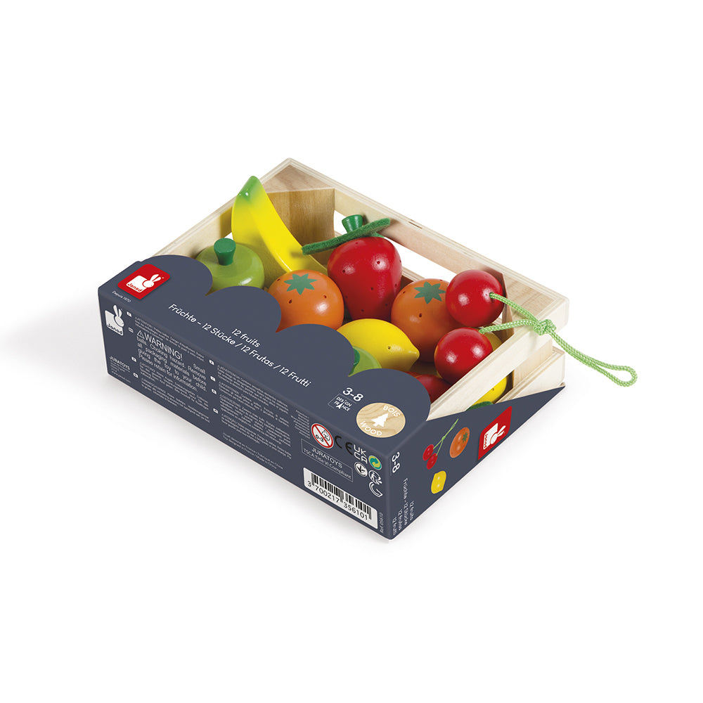 Janod In De Keuken - Krat Fruit (12-Delig), Janod