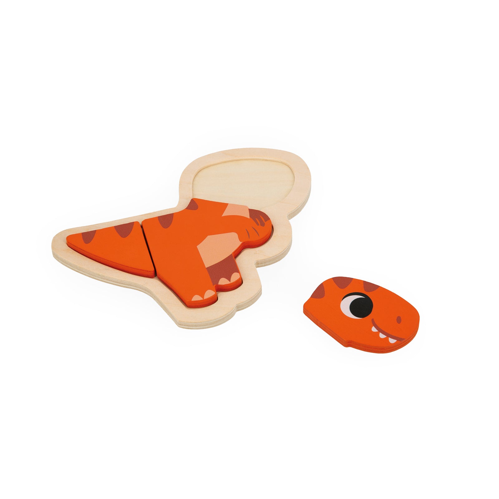 Janod Dino - Puzzelset 4 Moeilijkheden, Janod