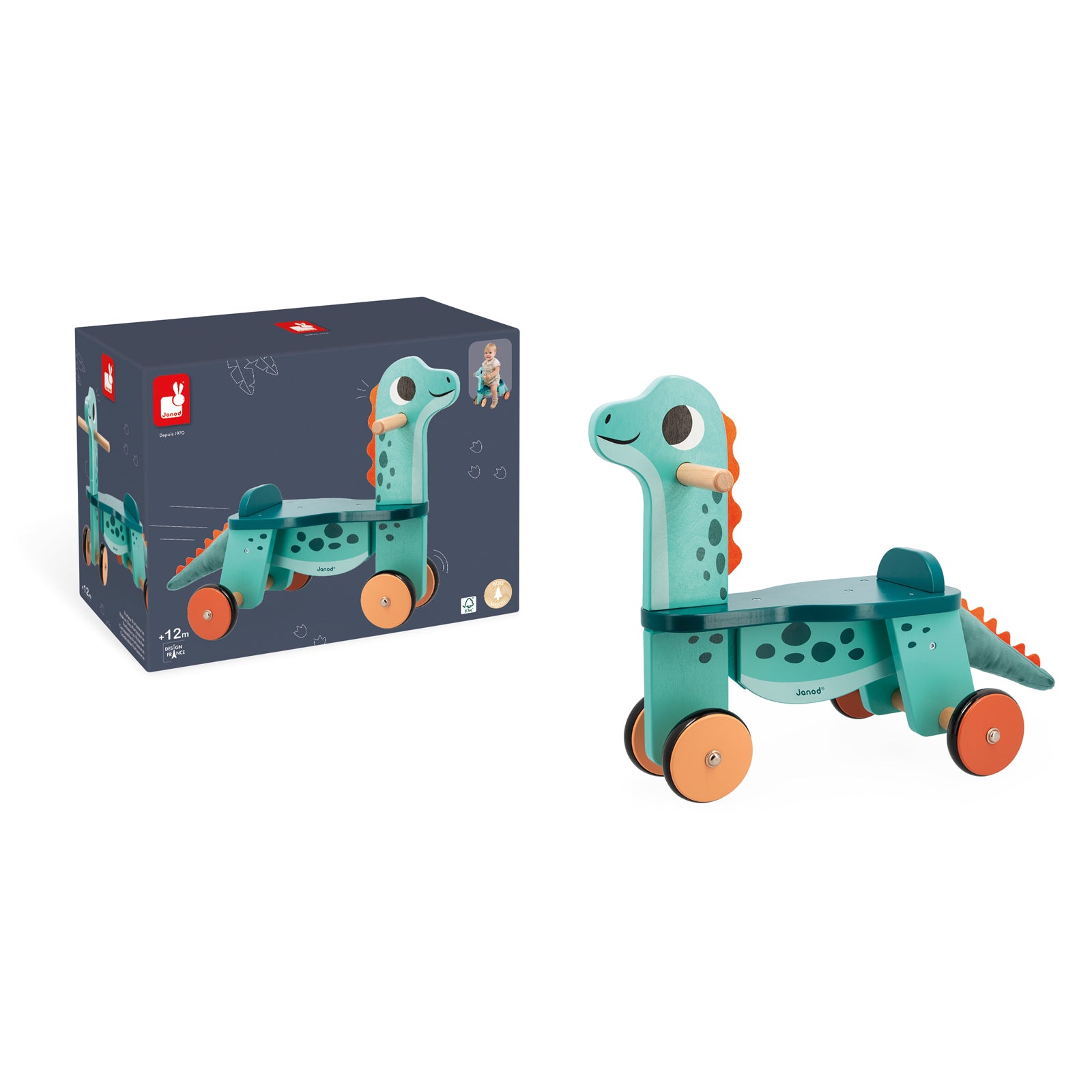Janod Dino - Loopfiets Portosaurus, Janod