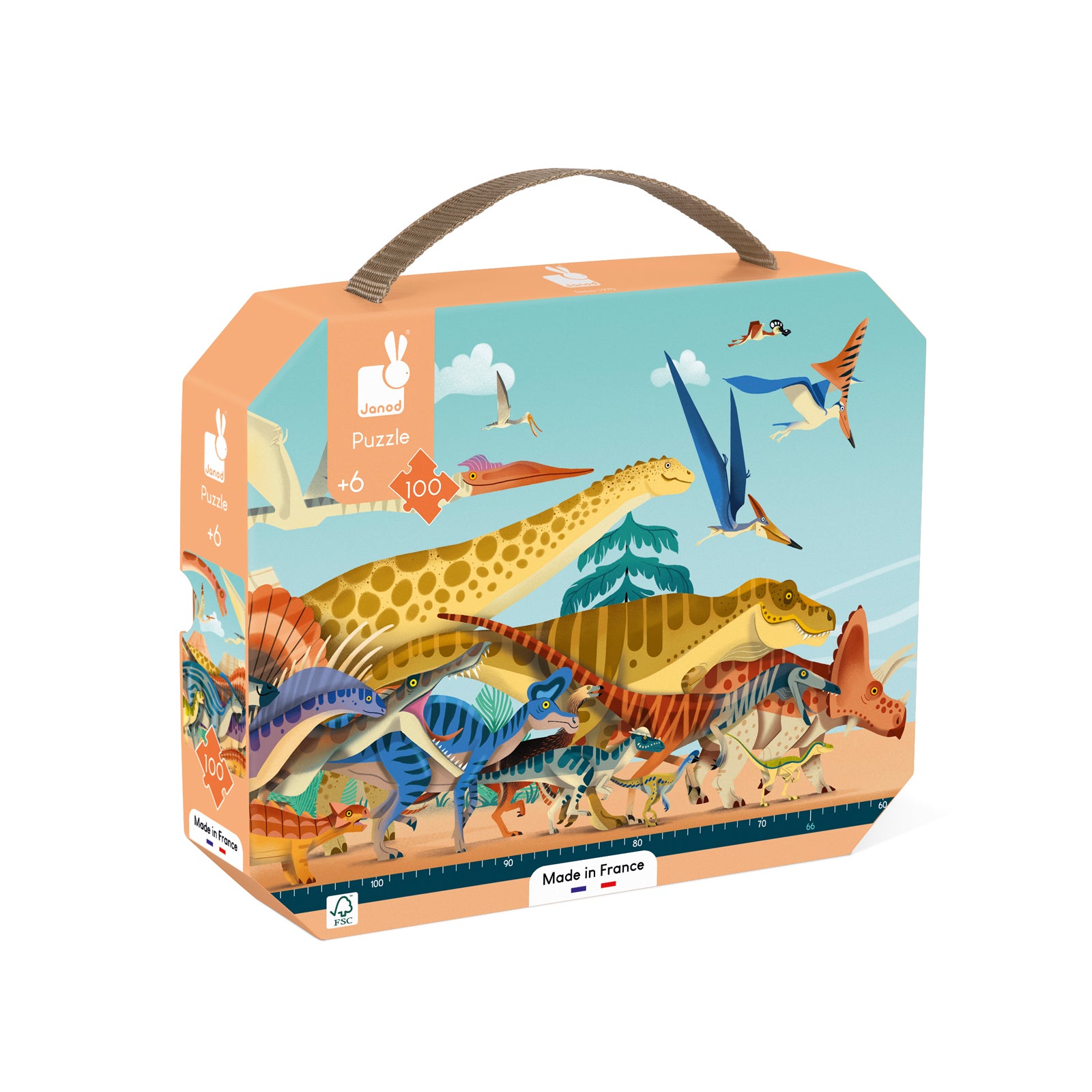 Janod Dino - Puzzel Panorama Dino, Janod