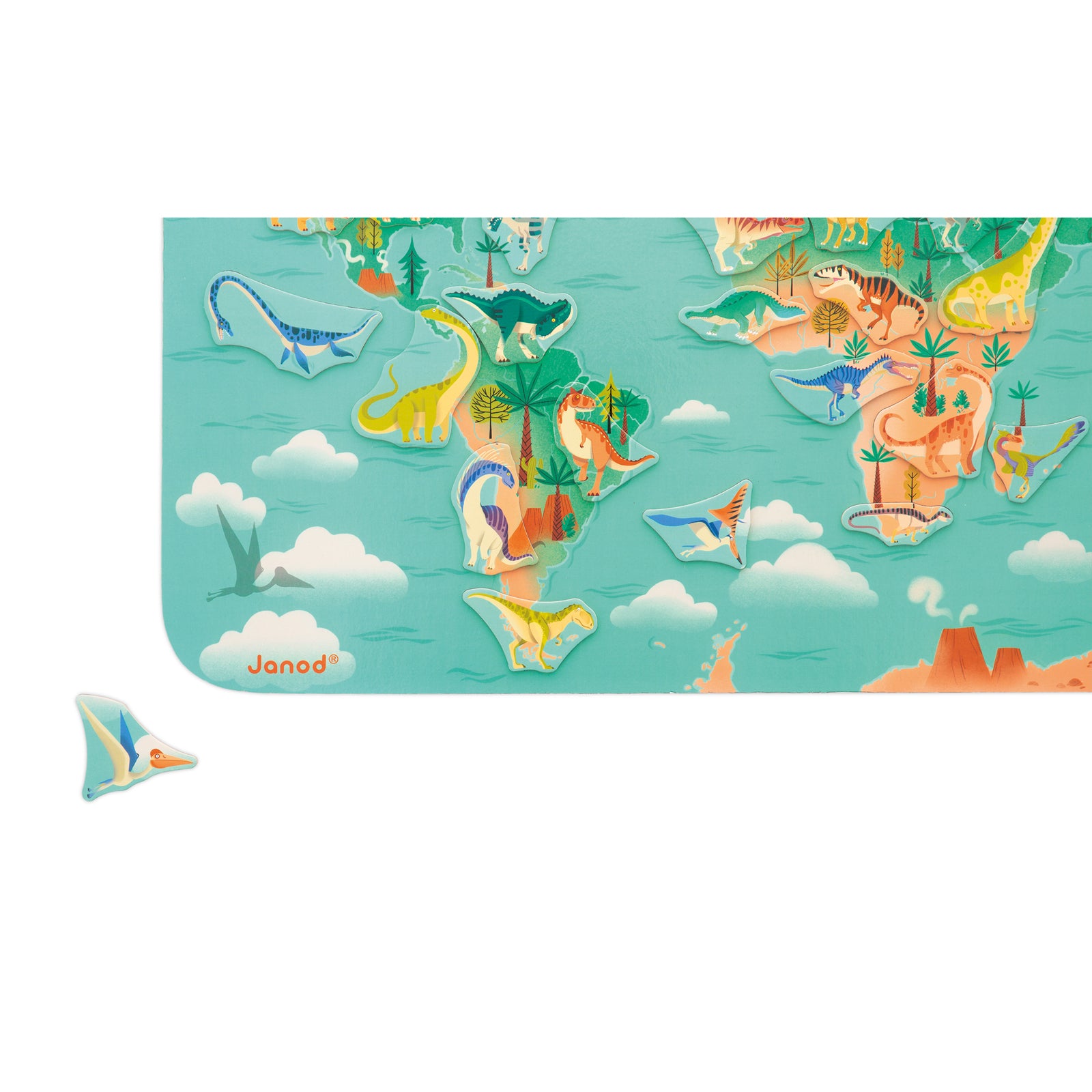 Janod Dino - Magneetbord Dino-Wereld, Janod
