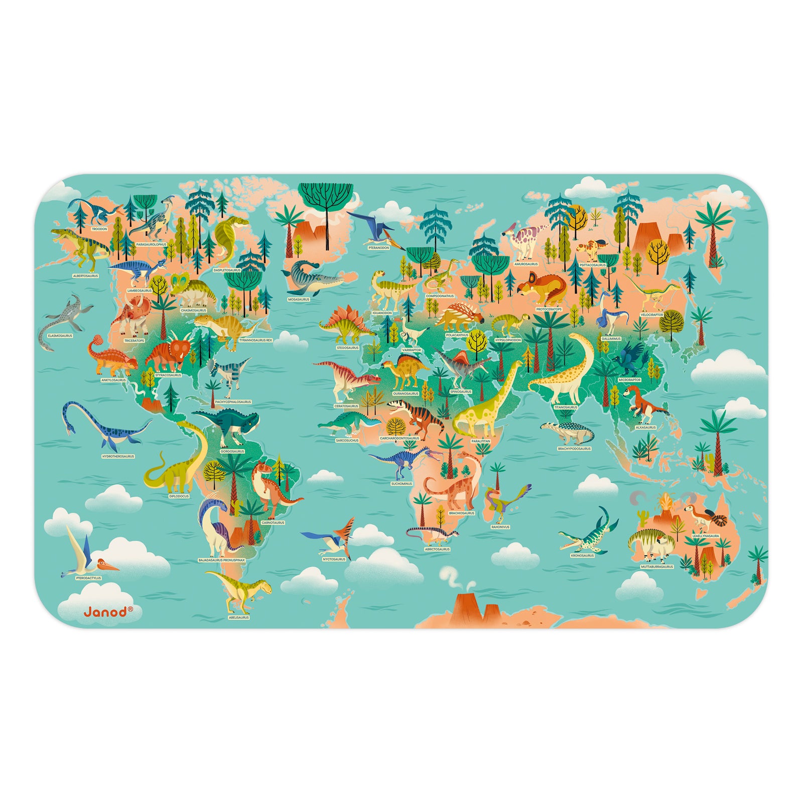 Janod Dino - Magneetbord Dino-Wereld, Janod