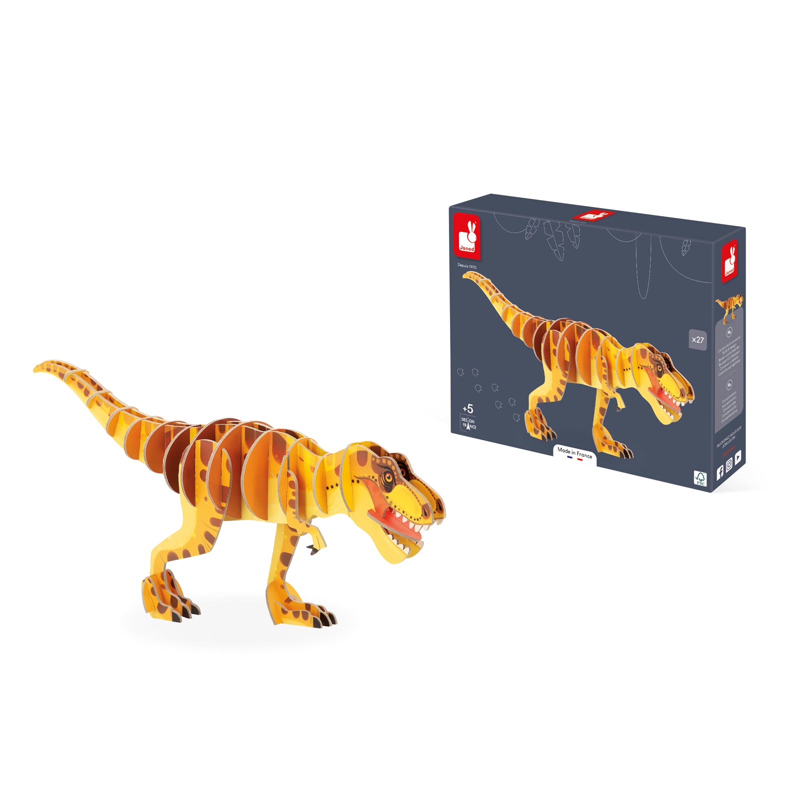 Janod Dino - 3D-Puzzel T-Rex, Janod