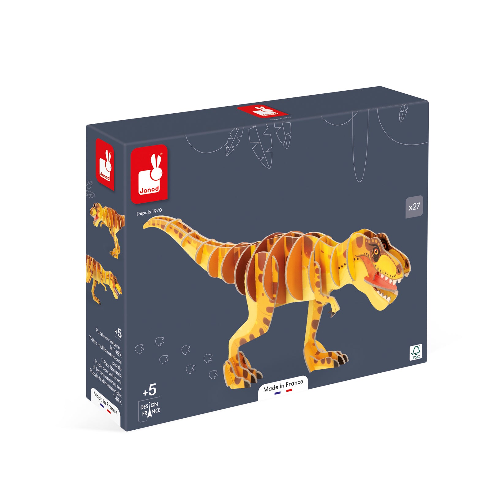 Janod Dino - 3D-Puzzel T-Rex, Janod