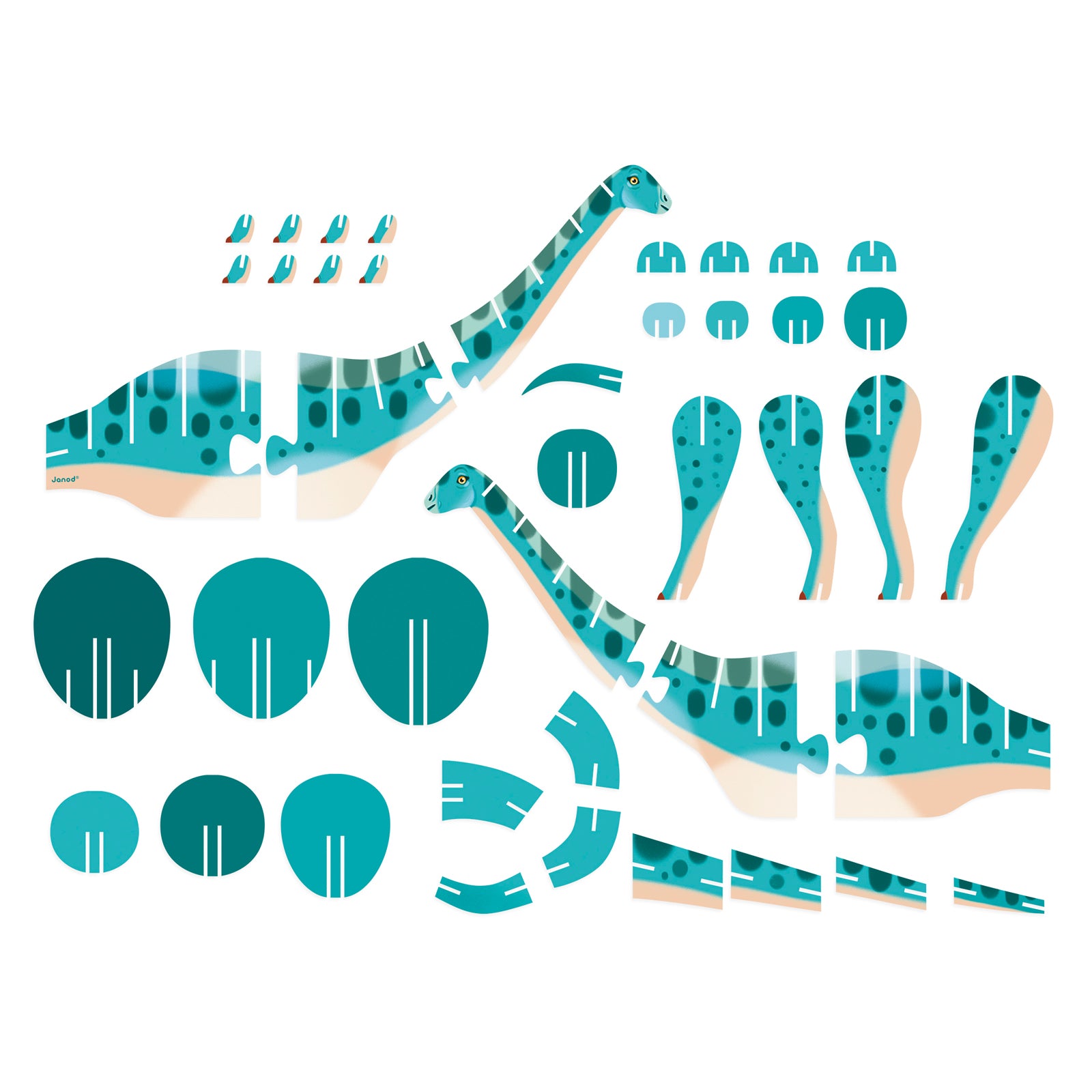 Janod Dino - 3D-Puzzel Diplodocus, Janod