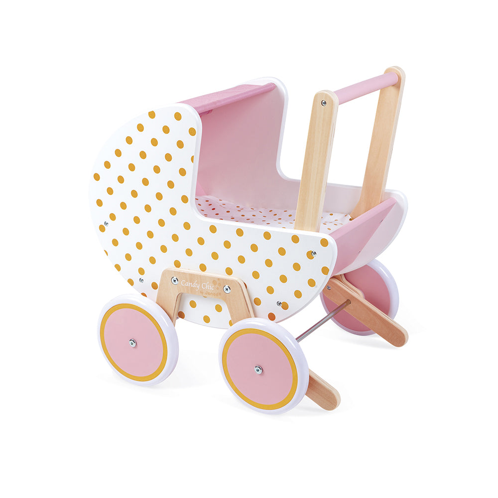 Janod Candy Chic - Poppenwagen, Janod