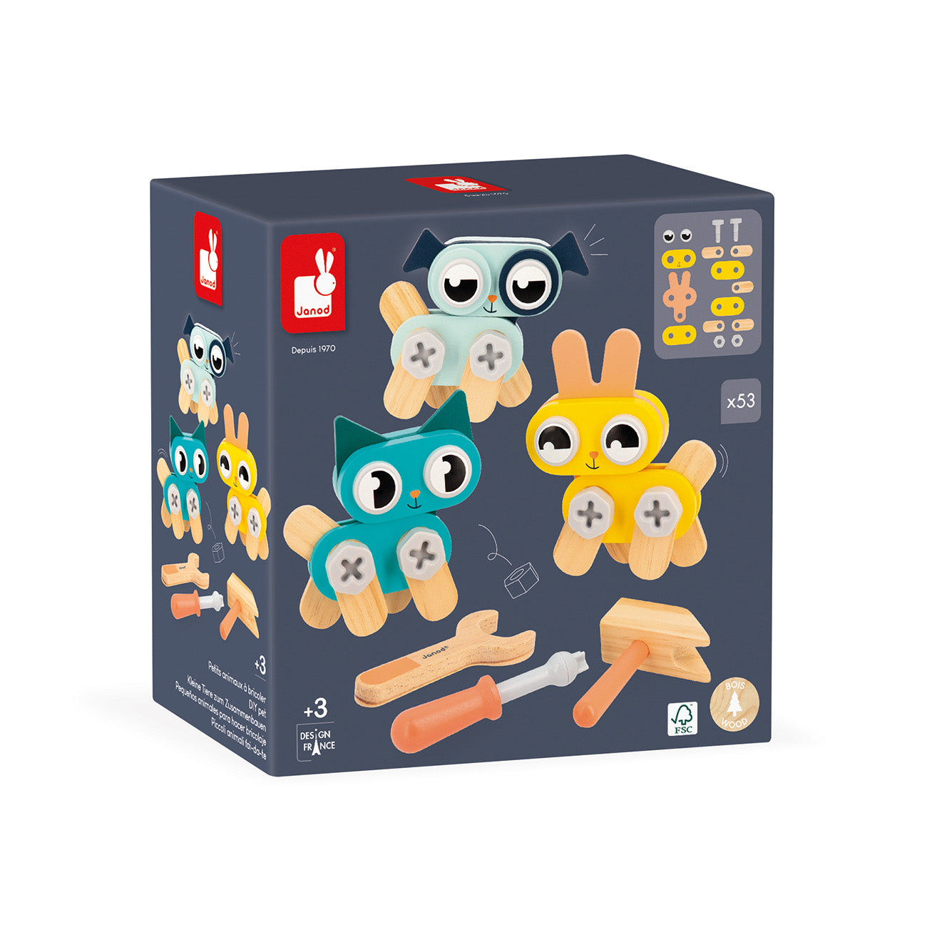 Janod Brico'Kids - Dieren, Janod
