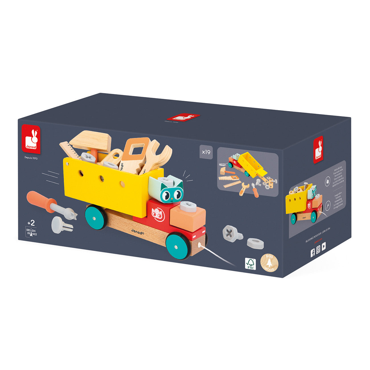 Janod Brico'Kids - Vrachtwagen, Janod