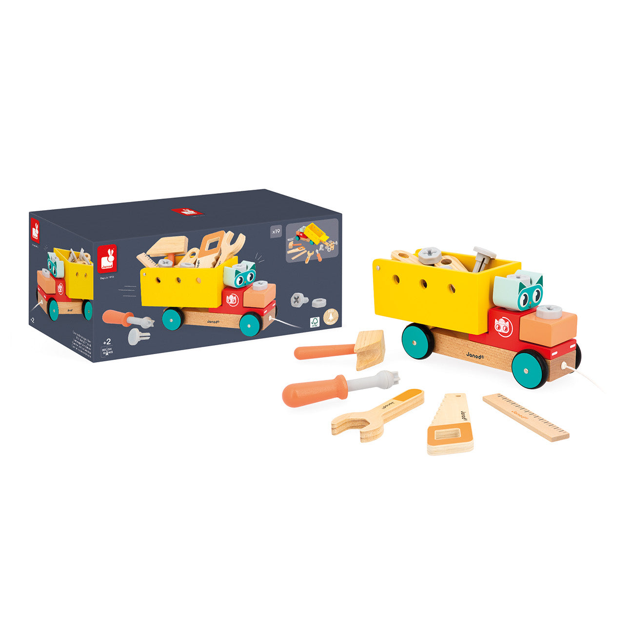 Janod Brico'Kids - Vrachtwagen, Janod