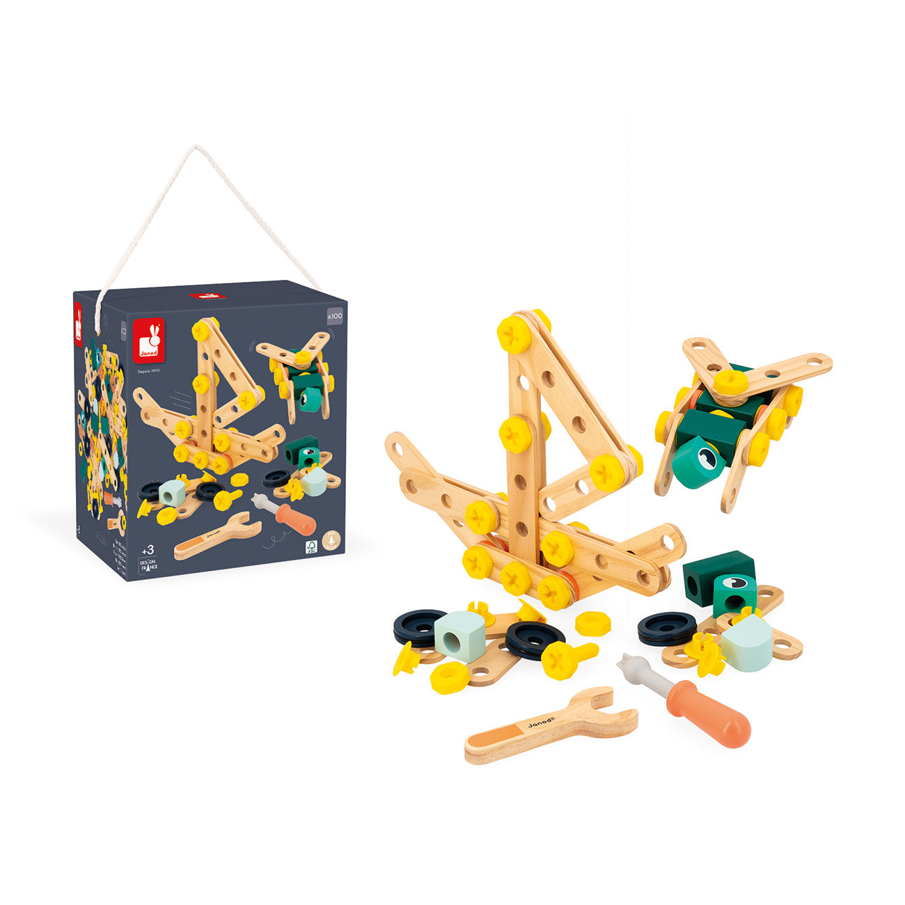 Janod Brico'Kids - Ton 100 Stuks, Janod