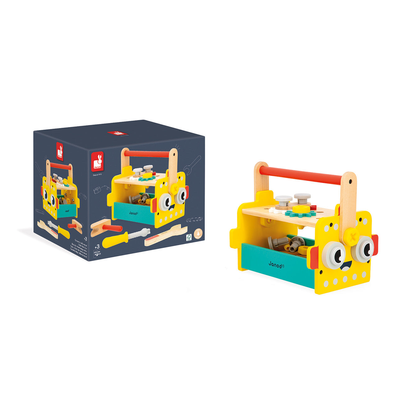 Janod Brico'Kids - Gereedschapskist Robot, Janod