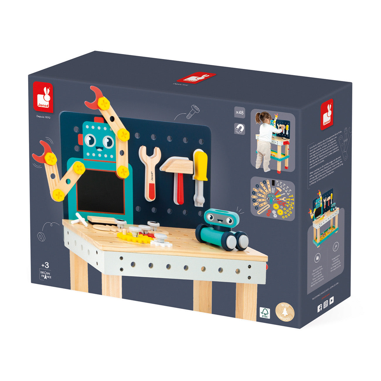 Janod Brico'Kids - Werkbank Robot, Janod