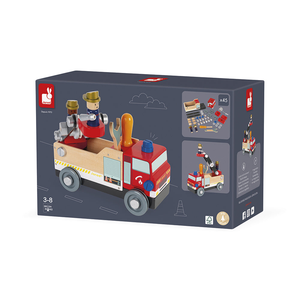 Janod Brico'Kids - Brandweerauto, Janod